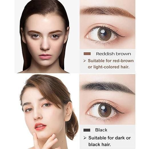 Waterproof 4 Points Microblading Eyebrow Pen with Micro-Fork Tip Applicator (Pack of 2) – Buy 1 Get 1 Free