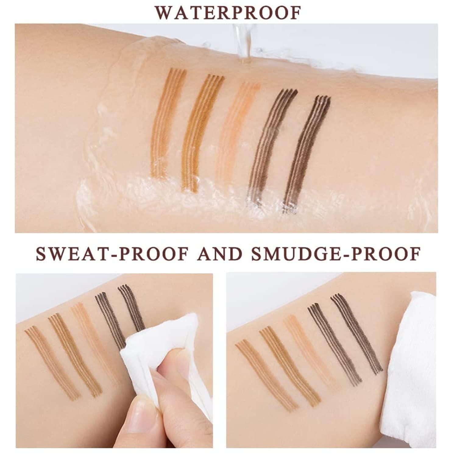 Waterproof 4 Points Microblading Eyebrow Pen with Micro-Fork Tip Applicator (Pack of 2) – Buy 1 Get 1 Free